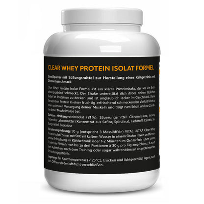 Vital Ultra Clear Whey Protein Isolat Formel